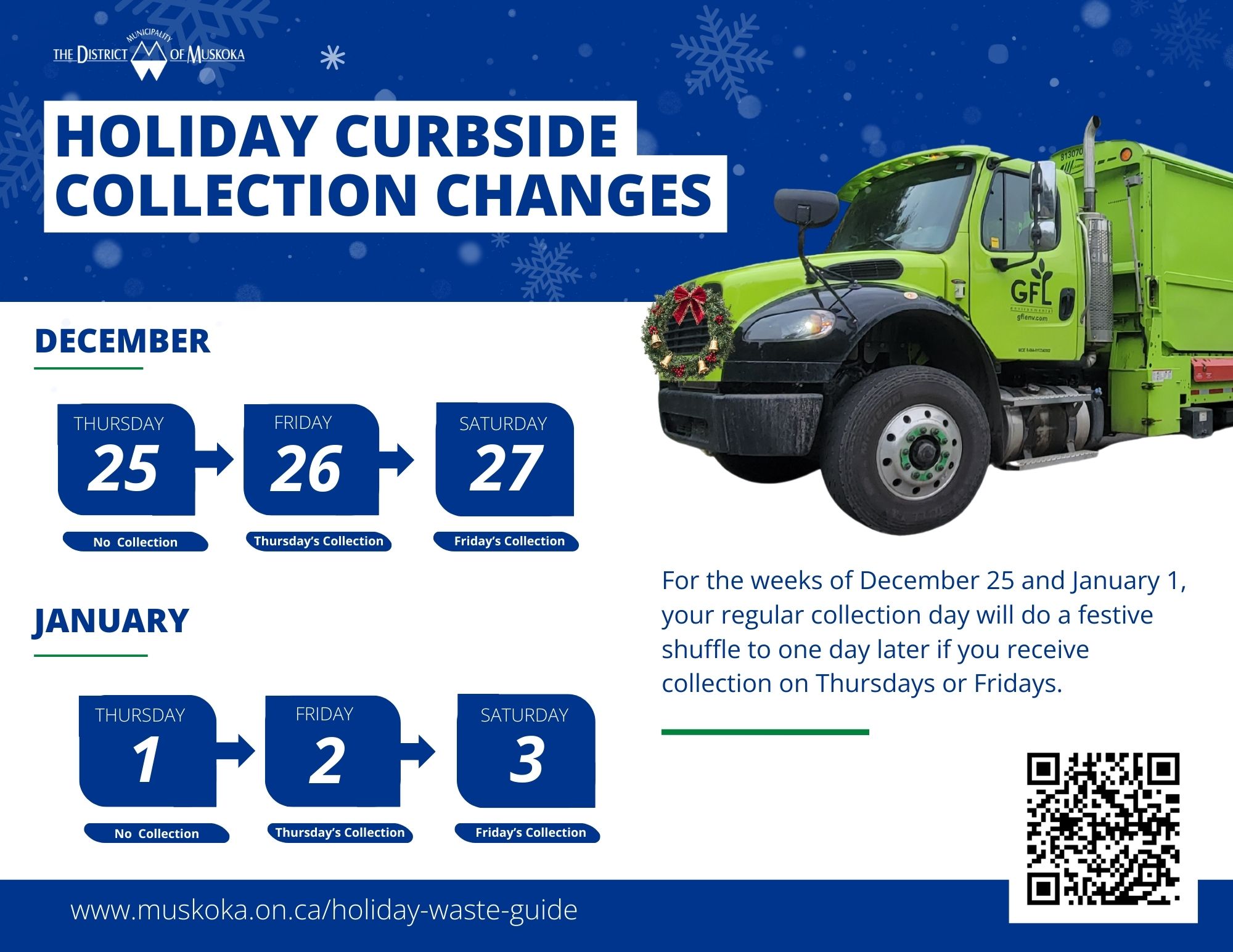 Holiday Curbside Collection Poster
